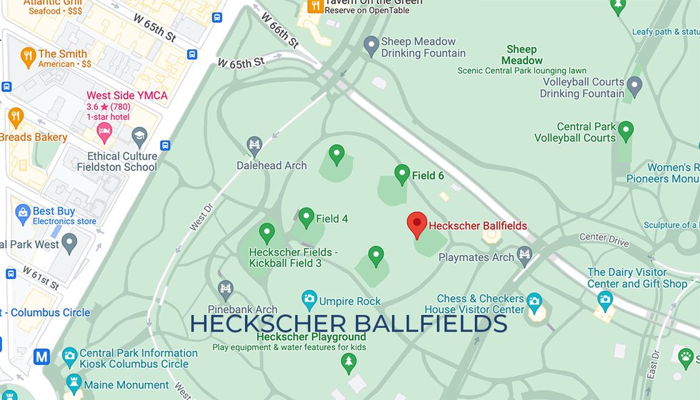 baseball fields in central park