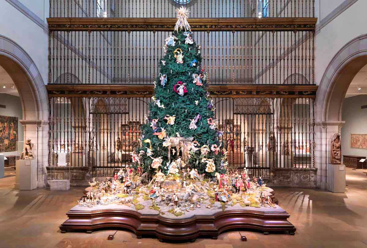 Christmas Tree at the Metropolitan Museum of Art Central Park, NYC