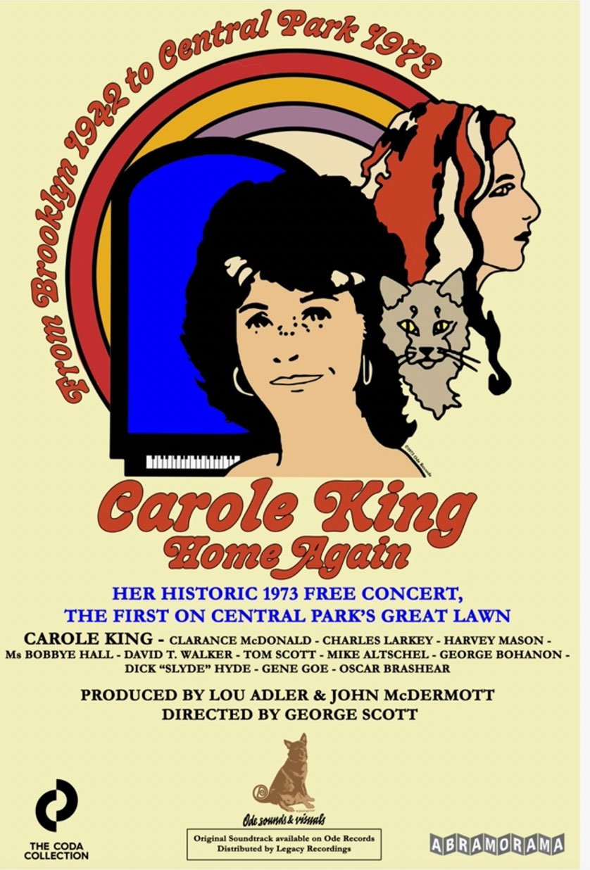 Carole King Live in Central Park (1973) Documentary to be Released