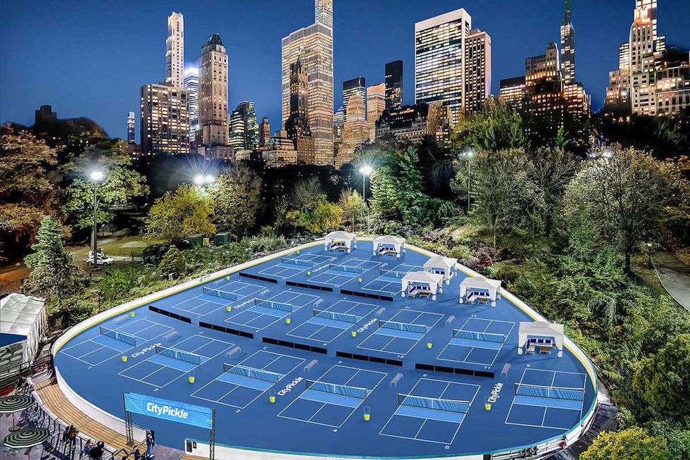 Pickleball at Wollman Rink Central Park NYC