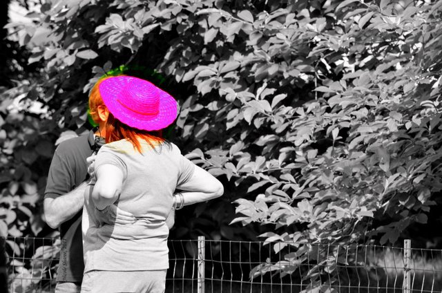 Lady in the Pink Hat!