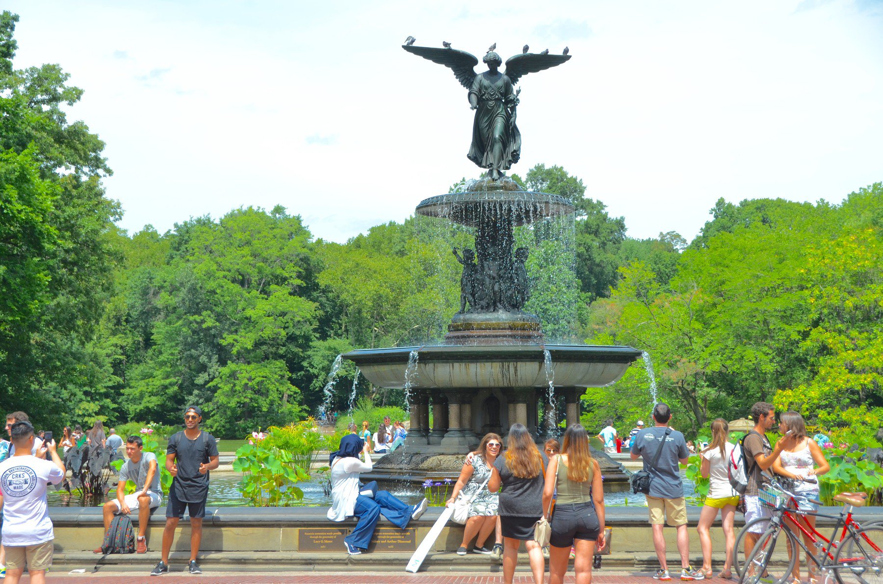 Central Park, Bethesda Fountain  Attractions in Central Park, New York