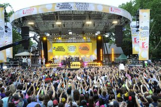 Fall Out Boy on GMA in Central Park