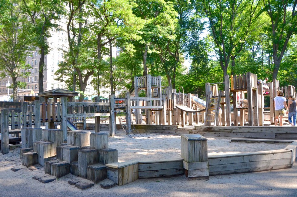 big wooden playground