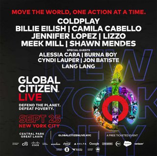 Global Citizen Live 2021 Lineup Tba